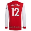 Arsenal Willian 12 Hjemme 2021-22 - Herre Langermet Fotballdrakt